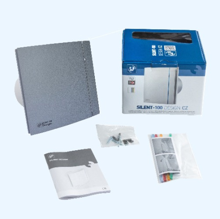 SILENT-100 CZ STONE GREY DESIGN 4C Soler&Palau Накладной бытовой вентилятор